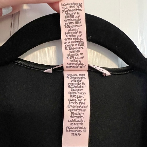 Victoria’s Secret | Dream Angels Chantilly Lace Wrap Bodysuit, Black - EUC - Picture 9 of 10